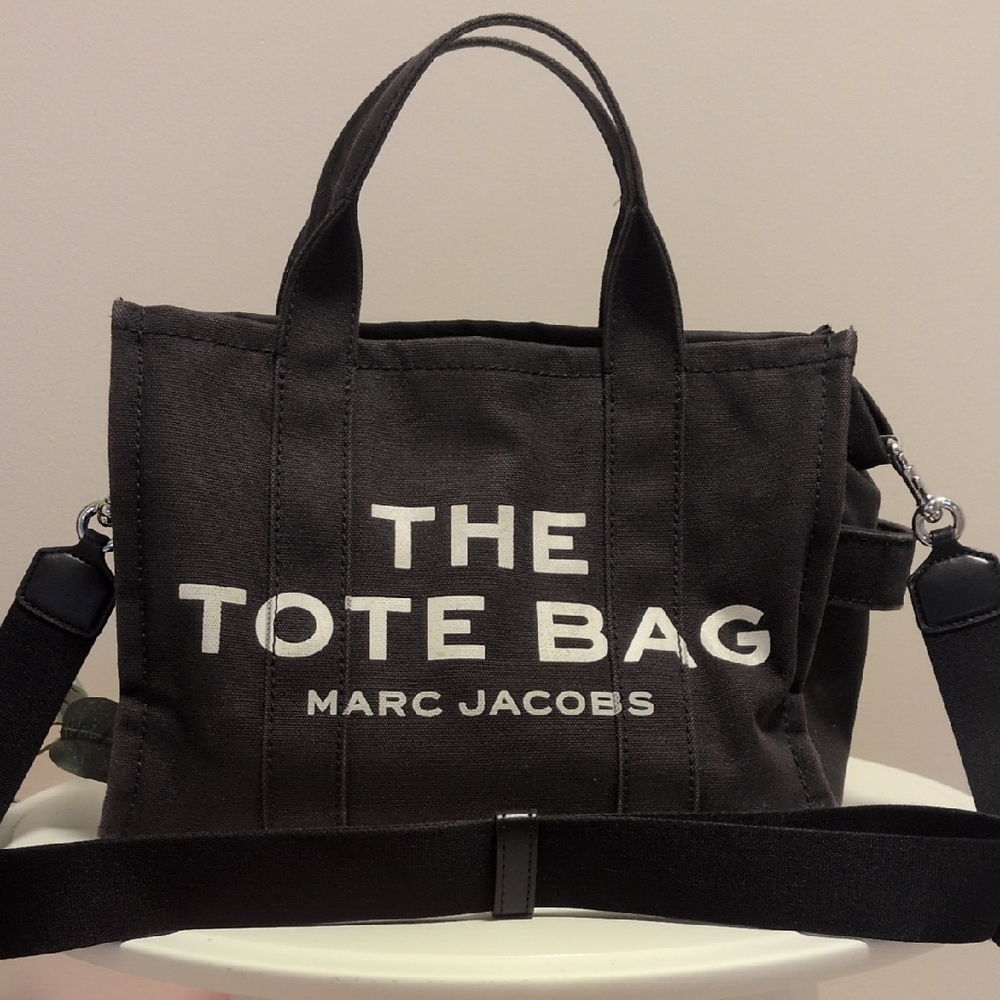 Marc Jacobs Black Canvas Tote Bag